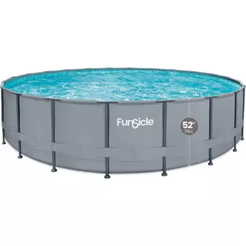 22 фута x 52 дюйма Круглый оазис над землей бассейн, с фильтрующим насосом скольжения и лестницей