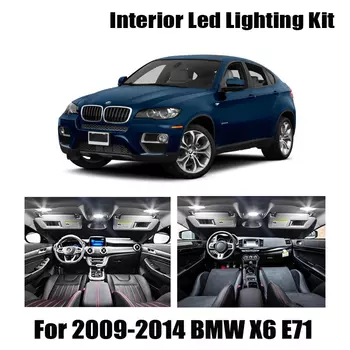22 лампочки белые светодиодные с Canbus интерьер светильник комплект Подходит для BMW X6 E71 2009 2010 2011 2012 2013 2014 Карта Купол дверь багажника лицензии лампа
