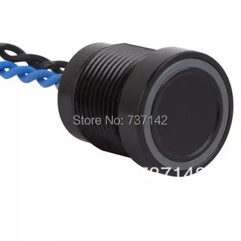 22-миллиметровый серебристый, черный, алюминиевый, из нержавеющей стали, с подсветкой, пьезо-кнопочный переключатель (PS223P10YNT1B24T,Rohs,CE)