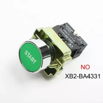 22 мм XB2-BA4342 BA4331 BA3351 BA4322 BA3311 BA3341 NO/NC Мгновенная плоская кнопка с переключателем маркировки Самосброс
