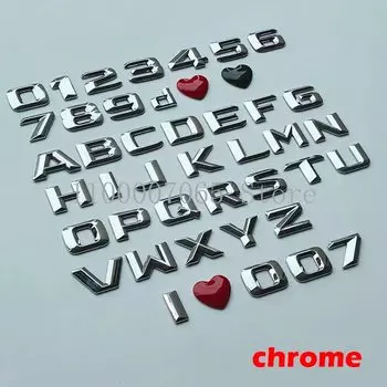 23 мм DIY 3D Sharp 26 букв алфавита, эмблема из АБС-пластика для Mercedes Benz Compass, багажник автомобиля, табличка с именем, логотип, 10 наклеек с номерами телефона
