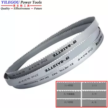 2450 мм M42 металлические полотна ленточной пилы 27x0,9x2450 мм биметаллические полотна ленточной пилы для резки металла, нержавеющая сталь. Полотна ленточной пилы 27 мм