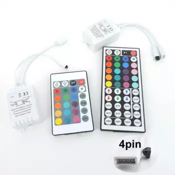 24/44 клавиши, 12 В постоянного тока, RGB светодиодная лента, лампа, ИК-пульт дистанционного управления, регулируемый переключатель для SMD 3528/5050/5730/5630, освещение ленты
