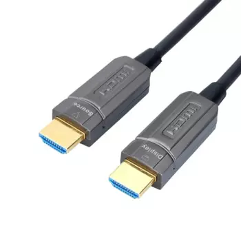 24-каратный позолоченный кабель HDMI-HDMI 4K 8K оптоволоконный кабель HDMI для HDR TV PS4 15 м 25 м 30 м 50 м