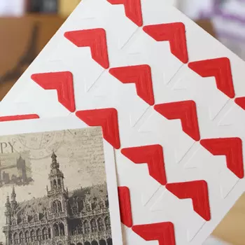 Бумажные наклейки-уголки HonC для фотоальбомов 24 шт