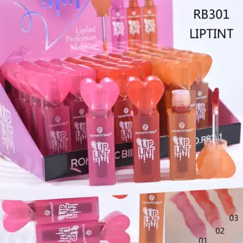 24 шт. блестящий питательный оттенок для губ матовый пятно для губ дизайн сердца увлажняющий блеск для губ косметический