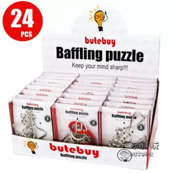 24 шт./компл. IQ металлическая проволока головоломка логика ума головоломка игра для взрослых детей