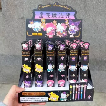 24 шт./коробка Sanrio гелевая ручка Hellokitty Kuromi Cinnamoroll шариковая фоторучка оптовая продажа