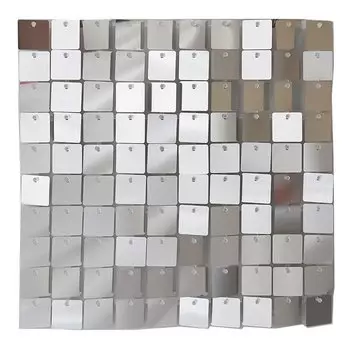 24 шт. квадратных панелей с пайетками золото/серебро