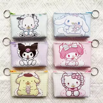 24 шт/лот Sanrio Kawaii животных карандаш чехол милый карандаш коробки монеты канцелярские принадлежности ручка сумка школьные принадлежности