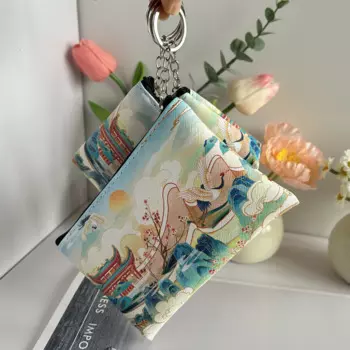 24 шт./партия, кошелек на молнии, из ПУ кожи