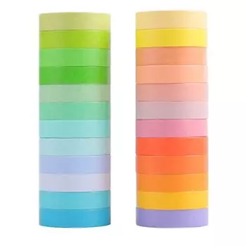 24 шт. Радужные washi ленты YOUQIWJ