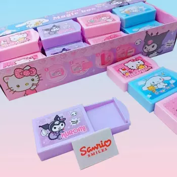 24 шт. sanrio волшебный ластик kawaii Cinnamoroll Kuromi Hello Kitty коррекция для студентов ластик карандаш канцелярские принадлежности