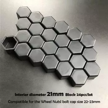 24 шт./упак. 17/19/21 мм силиконовая Шестигранная головка ступицы колеса автомобиля винтовая крышка колпачок болта диски защита внешнего украшения