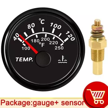 24 В 12 В постоянного тока автоматический измеритель температуры воды 40-120 100-250 Датчик температуры воды с датчиком 1/8 NPT, температура двигателя 10 мм по индивидуальному заказу