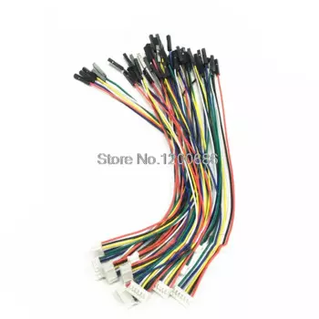 24AWG 200 мм PH2.0 2,0 2,54 мм шаг 5P/6P штырьковый разъем dupont 2,54 Жгут кабеля 2,0 мм Шаг двойная головка изготовление на заказ