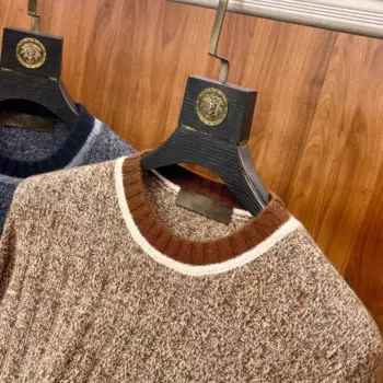 24AWi Высококачественный мужской комфортный модный свитер из кашемировой пряжи, шерстяной свитер для мужчин