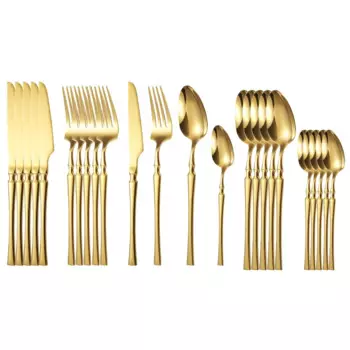 Набор столовых приборов YIJIANDNEW из нержавеющей стали 24 шт.