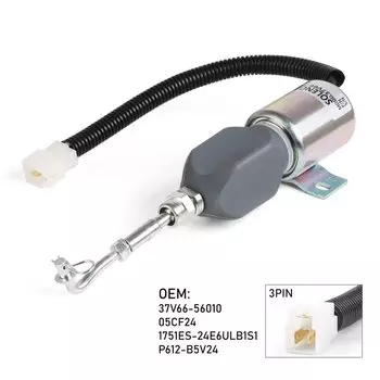 24В запорный Соленоидный клапан 37V66-56010 /05CF24 1751ES-12ETUC3B1S1 стоп-соленоид