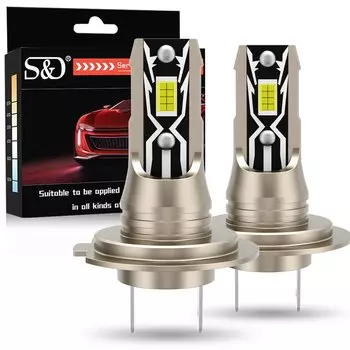 25000LM H7 Комплект светодиодных фар Мини-лампа 120 Вт 3570 CSP для автомобильных фар Авто противотуманные фары Canbus H7 Led Turbo Автомобильный 6000K 12V