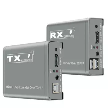 250 м HDMI KVM-удлинитель IP 1080P @ 60 Гц HDMI USB-удлинитель с поддержкой одного TX to многих RX Ethernet-переключателя для USB мыши клавиатуры