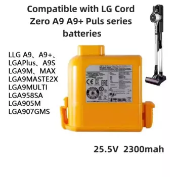 25,2 В 2300 мАч для LG A9, A9 PLUS A905M A907GMS EAC 63758601 Аккумулятор для пылесоса A905RM