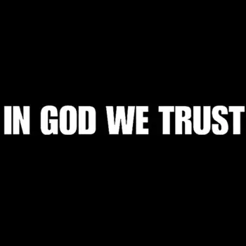 25*3,1 см в Боже, мы доверяем религиозной религии, христианский Иисус, автомобиль, Задняя деталь