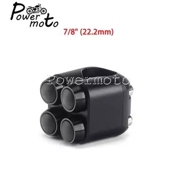25 мм 1 дюйм переключатель Руля Мотоцикла M-Unit звуковые сигналы стартер 4 кнопки Мгновенный Переключатель для Harley Cafe Racer Chopper Bobber