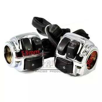 25 мм 1-дюймовый переключатель управления рулем, жгут проводов, звуковой сигнал поворота для Harley Sportster Dyna Softail 883 1200 Cafe Racer