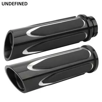 25 мм мотоциклетные ручки с ЧПУ, мягкая на ощупь, удобная ручка на руль для Harley Touring Sportster 883 1200 XL Dyna Softail VRSC
