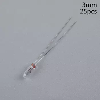 25 шт. 5 мм 4 мм 3 мм прозрачная мини-лампа 12 В лампочки для пшеничного риса для GM GMC Chevy Toyota климатический радиопереключатель кнопка лампы