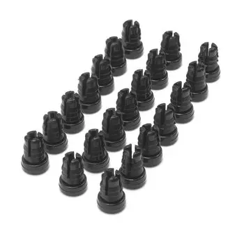 25 шт. 8 мм серебряные колесные винты для губ, шины, пригодные для ободных гаек, украшения, замена, универсальные автомобильные детали, АБС-пластик