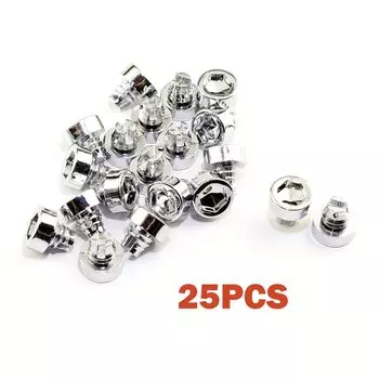 25 шт., гайки с заклепками для автомобильных колес, универсальные автомобильные ободные украшения для губ, сменные шпильки, болты, пыленепроницаемые аксессуары для тюнинга