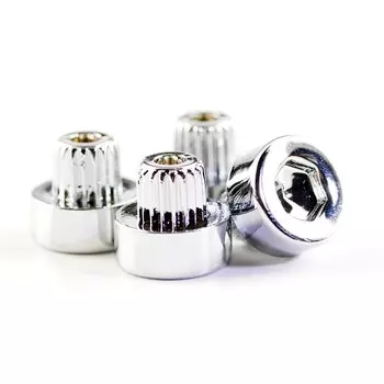 25 шт. универсальные колесные заклепки, гайки для болтов, зеркальные украшения, сменные пыленепроницаемые автомобильные детали, серебристые, черные, золотистые ABS