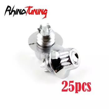 25 шт. заклепки для колес, гайки для авто, универсальное украшение для обода, сменные шпильки, болты, пыленепроницаемые модификации, автомобильные аксессуары