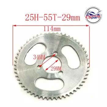 25H 47T 55T 65T 68T 70T 80T 92T 29MM Задняя звездочка Mini Moto ATV Quad Dirt Pit Pocket Bike Chopper 47CC 49CC