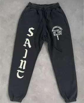 25SS Washed Saint Michael Повседневные брюки Негабаритные спортивные штаны для бега