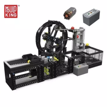 26015 технический креативный моторизованный планетарный Лифт MOULD KING, строительный блок, большой шар, Транспортировочная модель, игрушки, подарки для детей