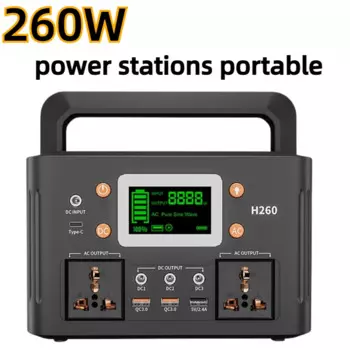 260W power stations portable 178Wh solar generetor 220V LiFePO4 batteries Outdoor Emergency Mobile Power Bank for Home Camping