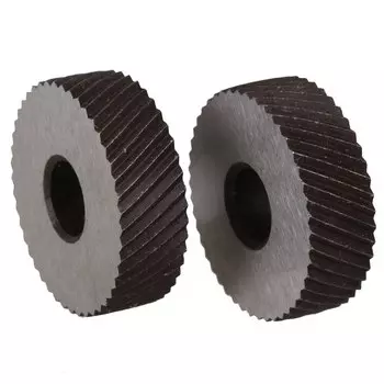 26 мм диаметр 2 мм Шаг грубая Диагональ Рифленое колесо комплект из 2 роликов