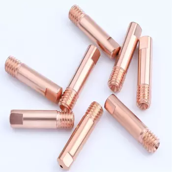 270 250 14AK 15AK CO2 Gas Shielded Welding Machine Accessories Wire Conductive/Guide/Feeding Nozzle M6 L 25MM 0.8 1.0 1.2