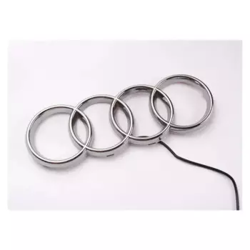 273/285 мм светодиодная передняя решетка автомобиля, динамическая стримерная эмблема, значок на задний багажник, наклейка для Audi A3 A4 A6L A5 A6 A7 Q3 Q5 Q7 Q8