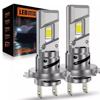 28000LM H7 светодиодные фары, лампа 18 шт. 3570 чипов CSP для автомобильных фар, автодиодные мини-Canbus H7 Turbo светодиодные лампы 6000K 12V
