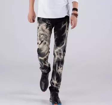 28-36 новые персонализированные штамп джинсы мужские черные хлопковые повседневные брюки прямые тонкие мужские певицы костюмы одежда