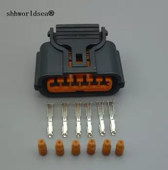 2/100 комплектов, 6-контактный автомобильный разъем HP286-06021, датчик заднего хода, радарная вилка HP296-06100 для HYUNDAI KIA