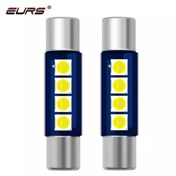 2/10 шт. C5W C10W светодиодная лампа 28 мм 31 мм автомобильная светодиодная лампа для чтения 3030 4 smd Гирлянда Авто Купол Номерной знак Багажная лампа для багажника Белый синий