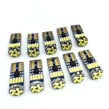 2/10 шт. светодиодные W5W T10 автомобильные светодиодные сигнальные лампы 501 194 лампы 4014SMD габаритные огни лампы для чтения внутренние фонари 6000K 12 В