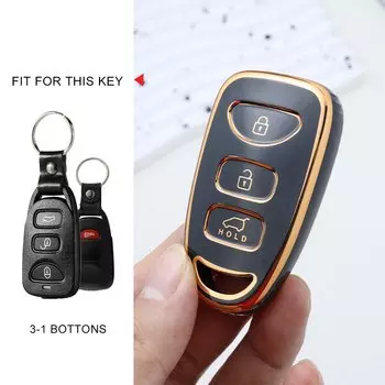 2 + 1 2 3, 4 кнопки, чехол для дистанционного ключа автомобиля, чехол для брелока для Hyundai Kia Tucson Sonata Santa FE Carens 2007 2008 2009 2010 2011