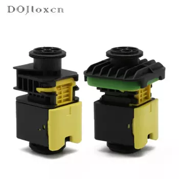 2-20 Sets 4 Pin Quality Guaranteed Yellow Black Auto IP67 Automotive Electrical Male Female Connector 1-1418390-1 1-1703818-1