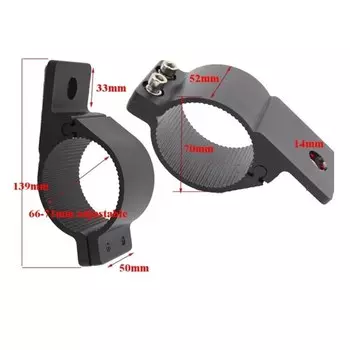 Автомобильный 2 "2.5" 3" зажим для трубки, бампер, держатель для крыши, внедорожник, грузовик, капот, лампа, монтажный кронштейн для 4x4 внедорожника, грузовика, фургона